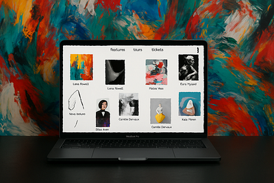 Arte – A Virtual Gallery for the Brave & Brilliant art design figma interface motion graphics saas ui uiux user interface ux web design website
