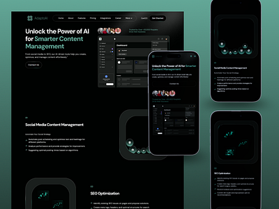 Adapto AI - Features Page V2 Design ai platform company design feature feature page feature section fintech landing saas saas design saas landing saas website saas website design ui ux