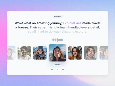 Bringing Testimonials to Life with Voice & Captions feedback testimonial travel