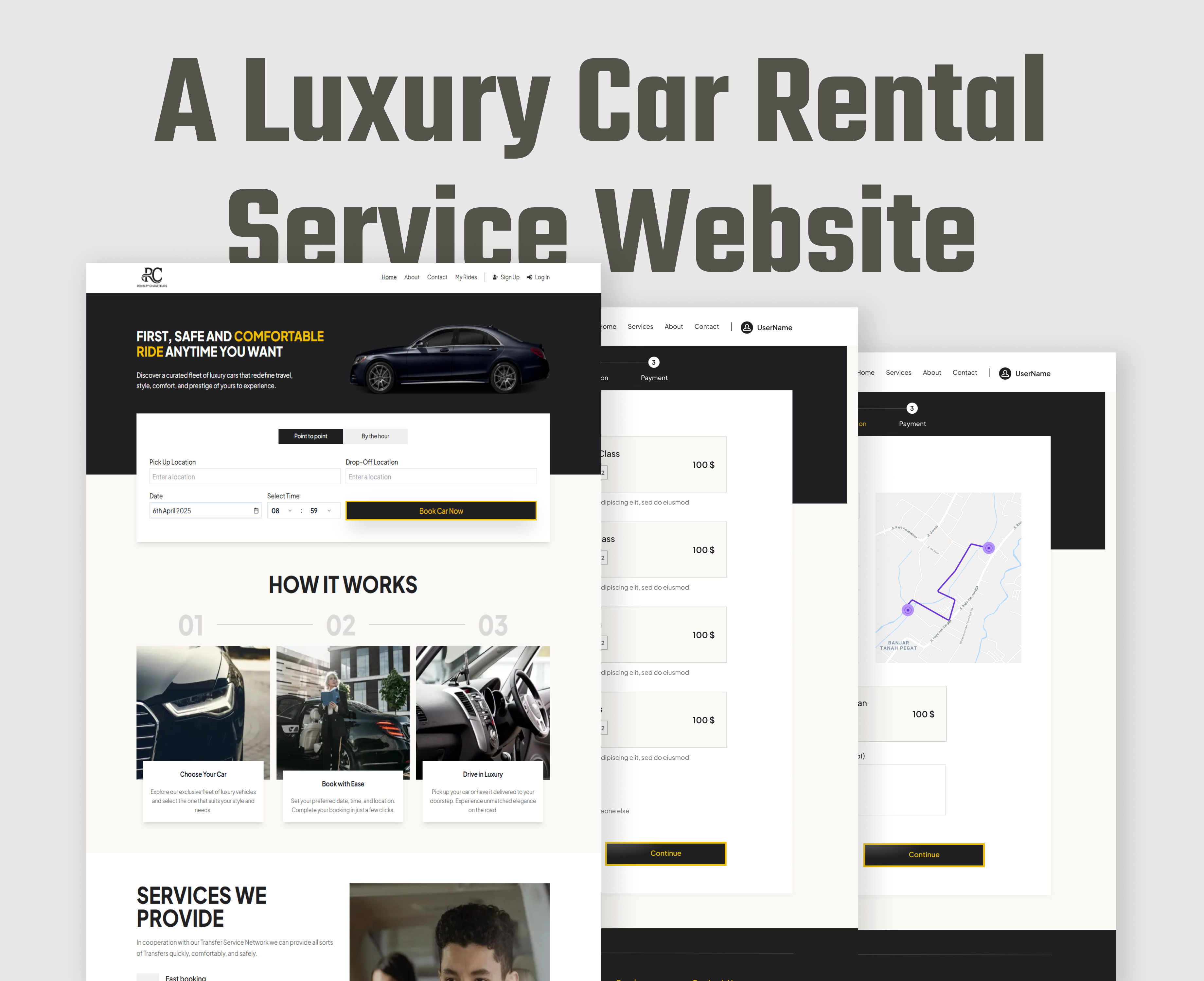 Luxury Car Booking Website