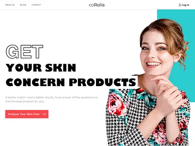 CoRolia Skin Care Web Design clean figma new skincare uiux user experience user experience design user interface design ux web design