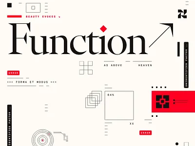 Beauty Evokes Function black bold design experiment experimental experiments geometrical geometry graphicdesign illustration red shape shapes type typography