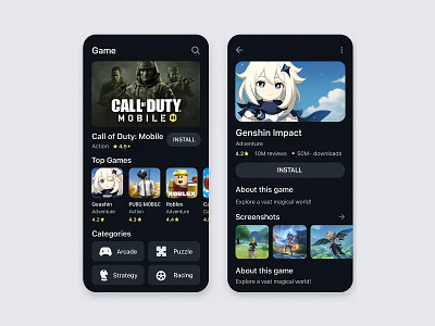 Game store App app app design design game graphic design mobile mobile app new ui ui design ui ux uiux uiux design ux ux design