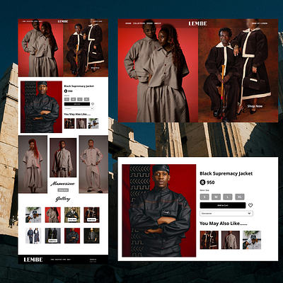 Lembe Website Landing Page branding clothing design ecommerce fashion graphic design landing page logo web design website