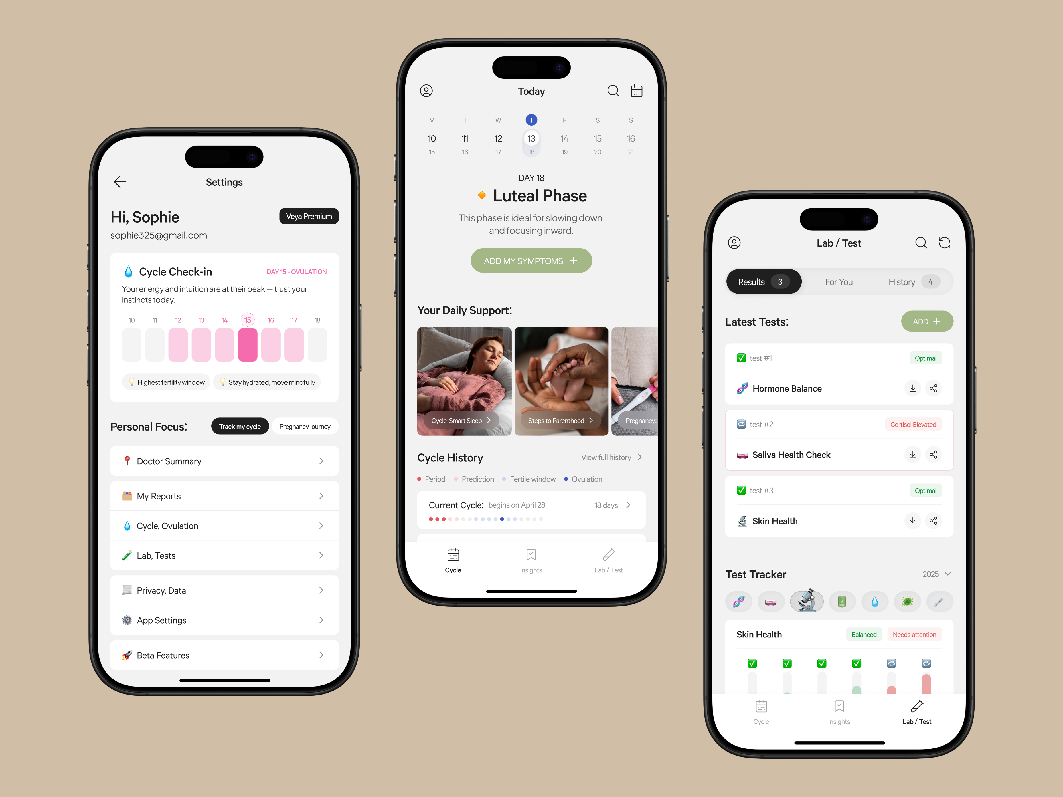Example of UI/UX Wellness & Health Mobile Design