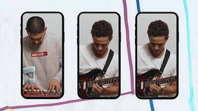 RB013 animation band collage graphic design music promo video