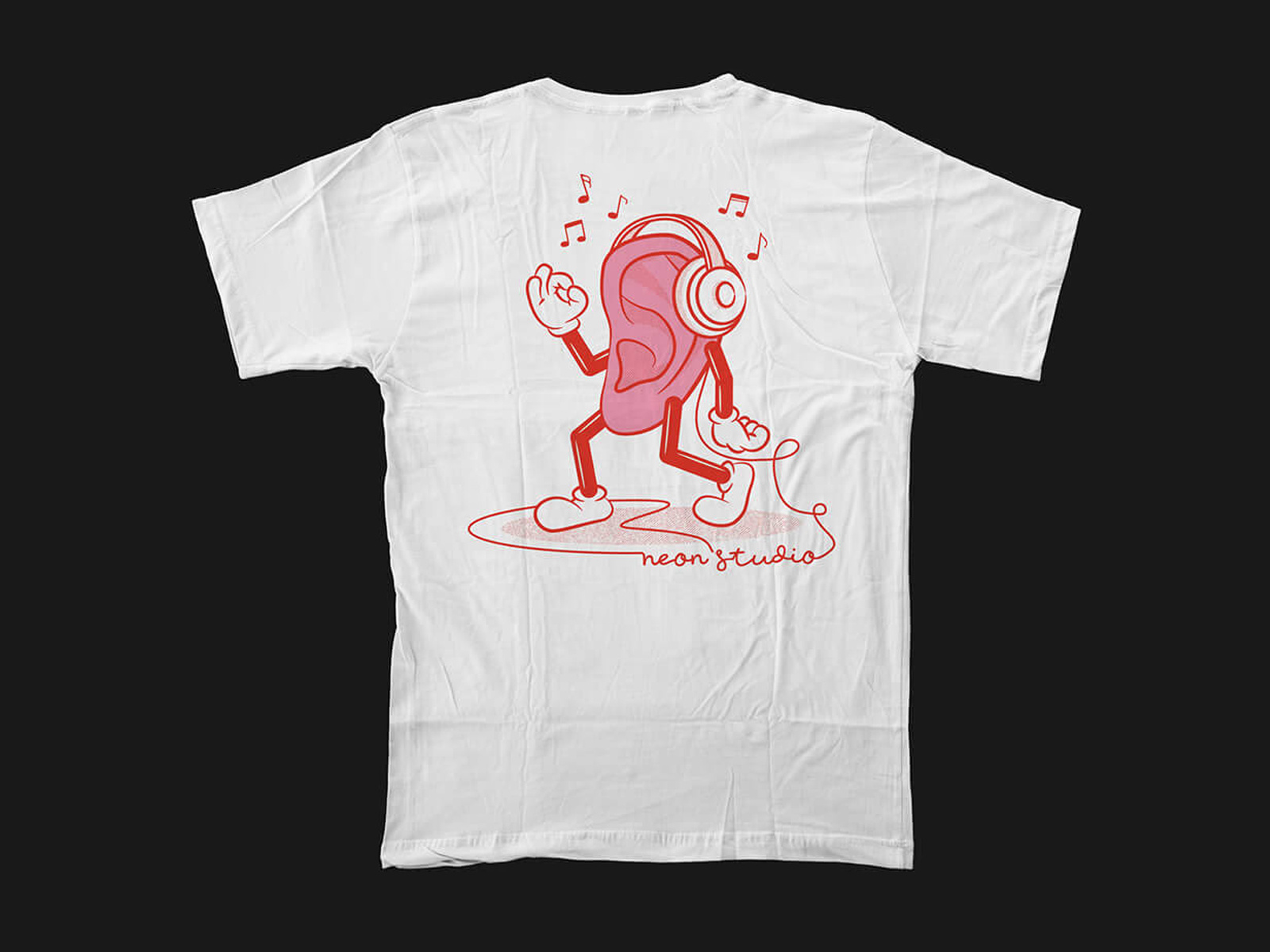 Neon Studio T-shirt apparel artist branding cartoon character design concept cover design digital art fun graphic design illustration lable music music studio print t shirt tshirt tshirt design vector
