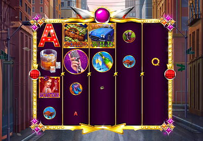 slot machine America 1960s Сabare 2d gameart american animation cabare casino casinoart digital 2d entertainment gambling game art game design gameart gamedev gaming gamingindustry igaming jackpot slot design slot mashine slots