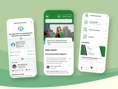 PineApp- The Baptist Health App accesibility android app design designer figma graphic design health healthcare ios ui ux ux ui