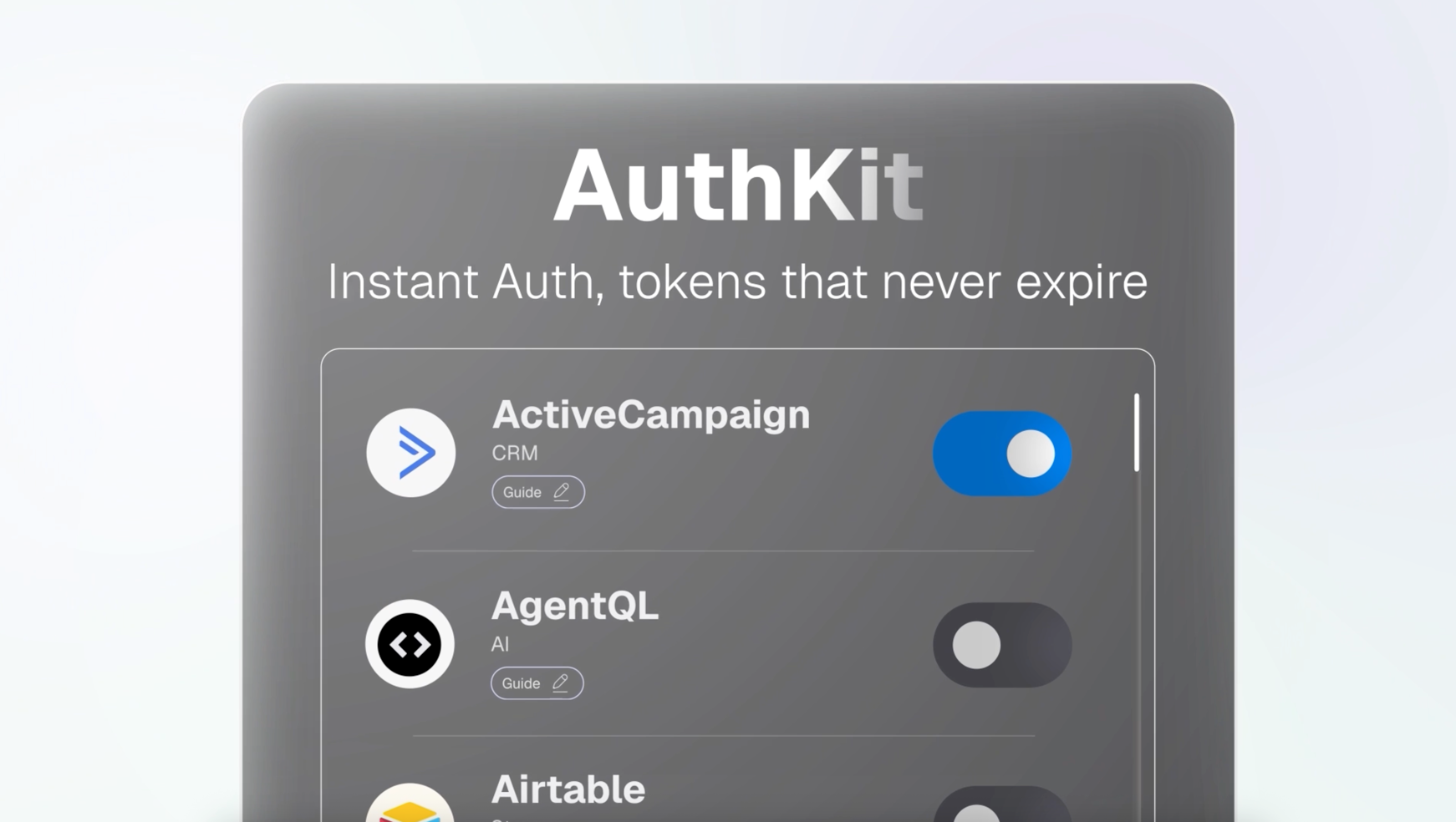 Authkit Video authentication motion graphics oauth