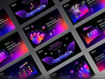 iGaming Artwork for Dolby ads blackjack burhan khawaja casino games casino table creative dolby gradients graphic design igaming illustrations minimal modern motion graphics optiview playing cards poker slots streaming theme