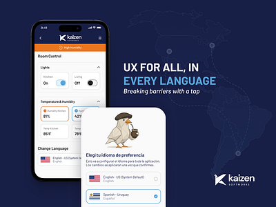 Language Switcher UI Animation: Multilingual UX Design design system global ux interaction design internationalization language switcher localization microinteraction mobile ui motion design multilingual ui product design ui animation user interface ux design