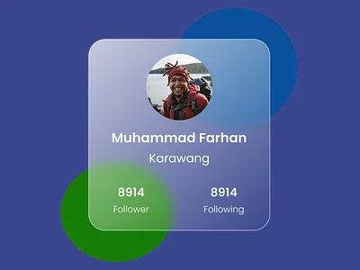 Profil Background Blur Glassmorphims glassmorphims ui ui design