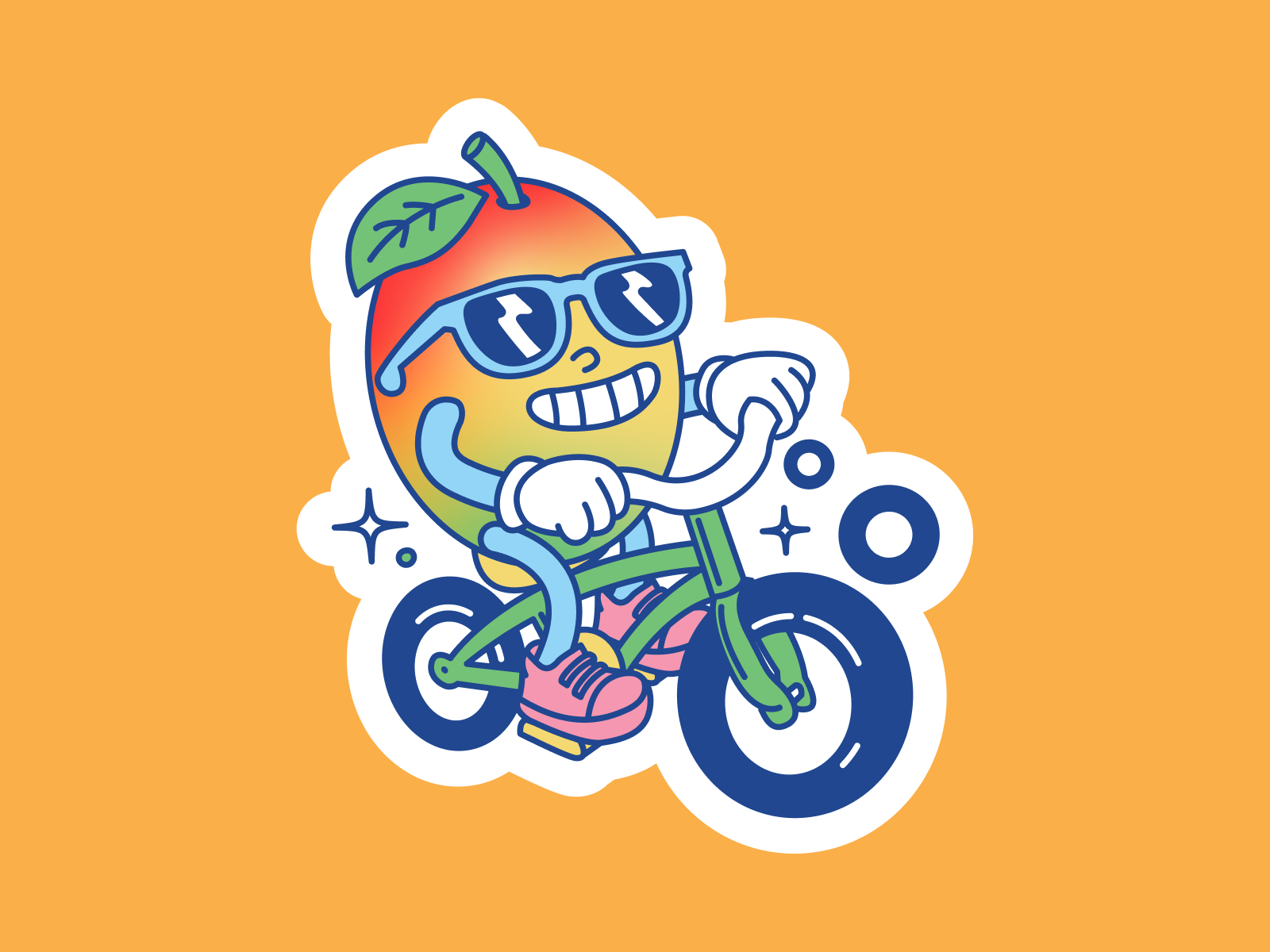 MANGO Stickers 2d animation branding design icon illustration logo motion graphics