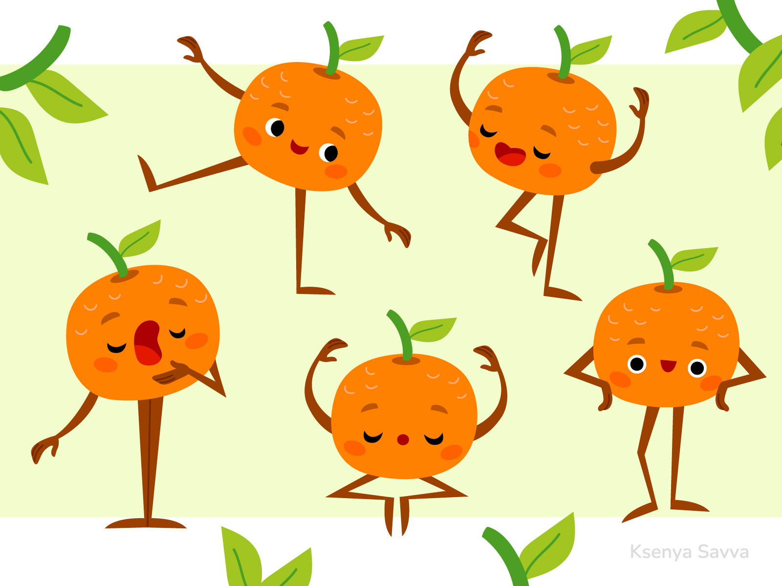 Example of Simple Cute Character In Vector