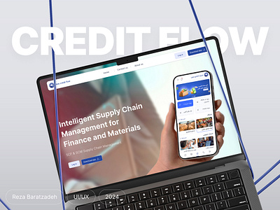 UI/UX Design for New Credit Flow Educational Website 3d animation branding business company figma finances graphic design logo money motion graphics popular shots product design professional designer reza baratzadeh rezauix startup uiux webdesign website