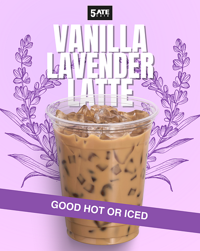 Lavender Latte (promotional) branding canva design graphic design