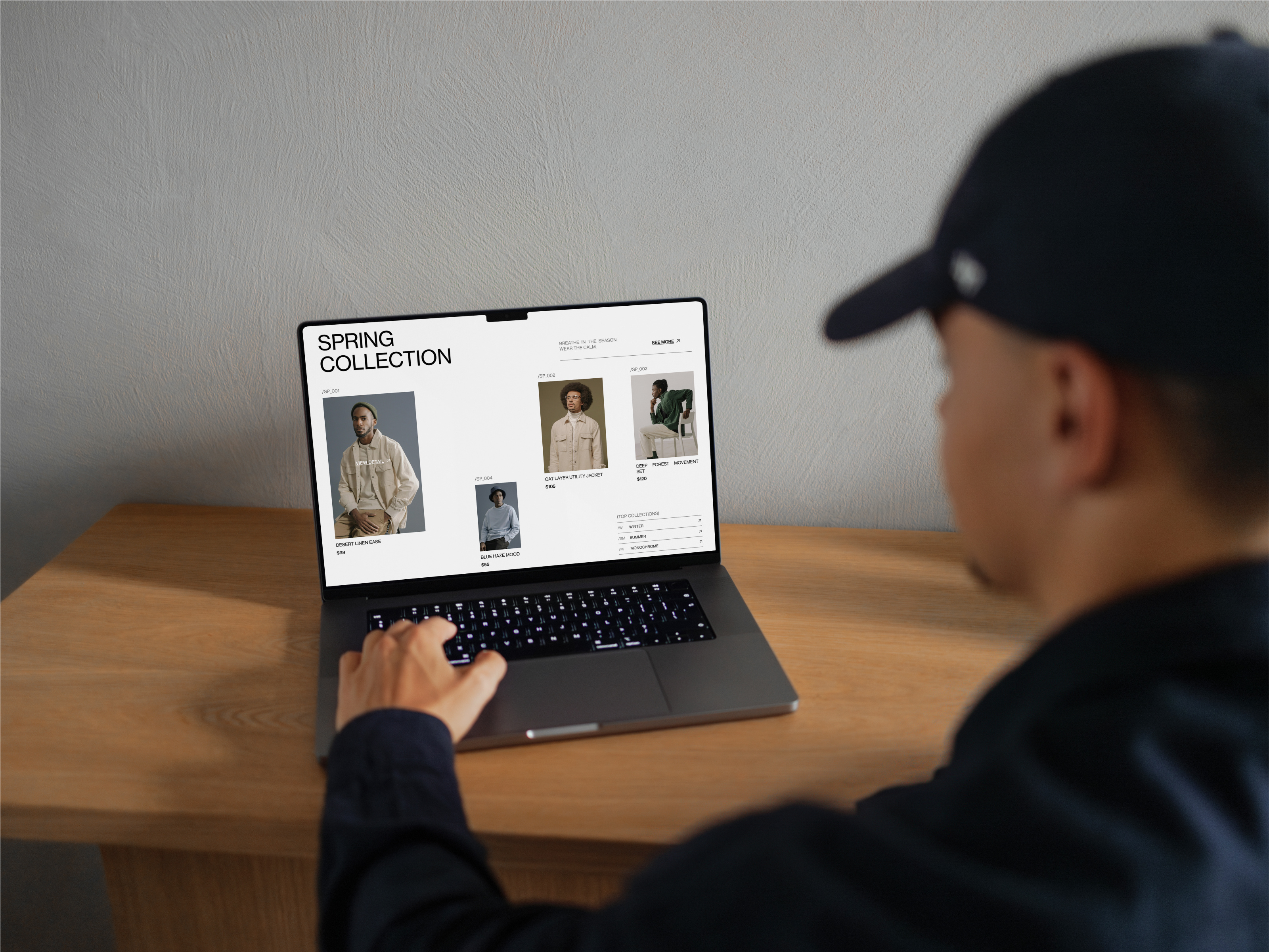 Example of Website Design Per Page