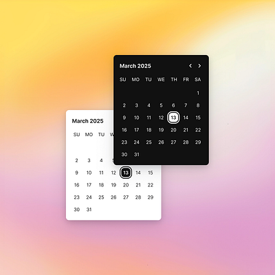Calendar UI application ui calendar date design figm figma time ui ux