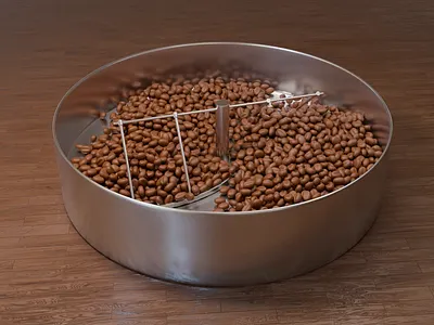 Roasting coffee 3D animation 3d animation blender motion graphics simulation