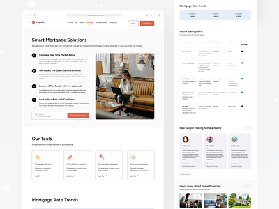 Mortgage Calculator & Simulation Page agent apartment buy dashboard details explore filter home housing inquiry listing location map neighborhood pricing property realestate rent search viewing