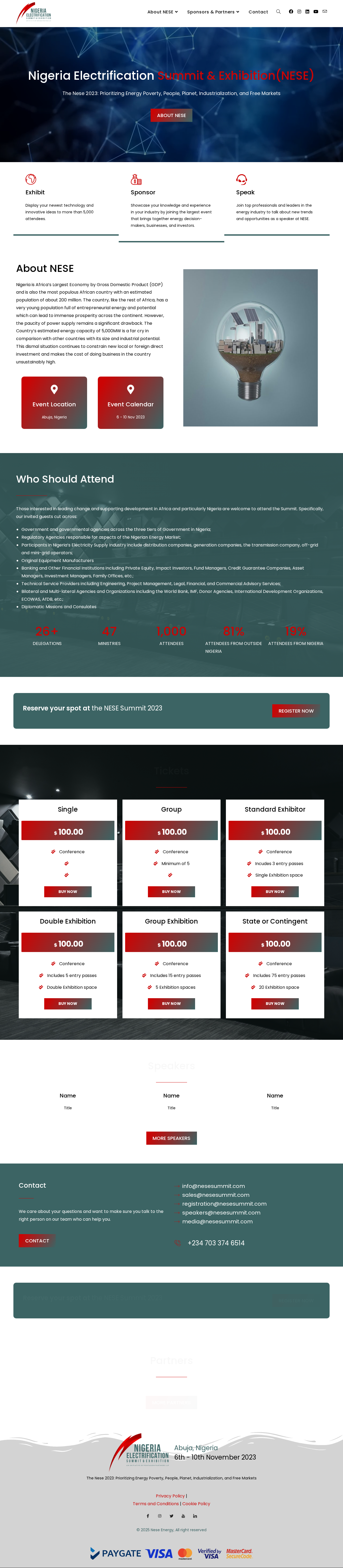 Nese Summit elementor ui wordpress
