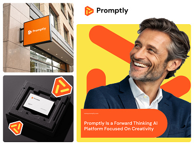 Brand Identity: Promptly aslam brand brand design branding design graphic design logo logo design minimal modern muhammad promptly