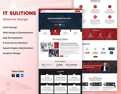It Solutions Website Ui Design graphic design innovative it web design it solution company it solution website itsolutionsdesign landingpage landingpagedesign modern it website modernui responsive web design responsivedesign ui ui design ui interactive uiux for it companies uiuxdesign user interface design web website website design