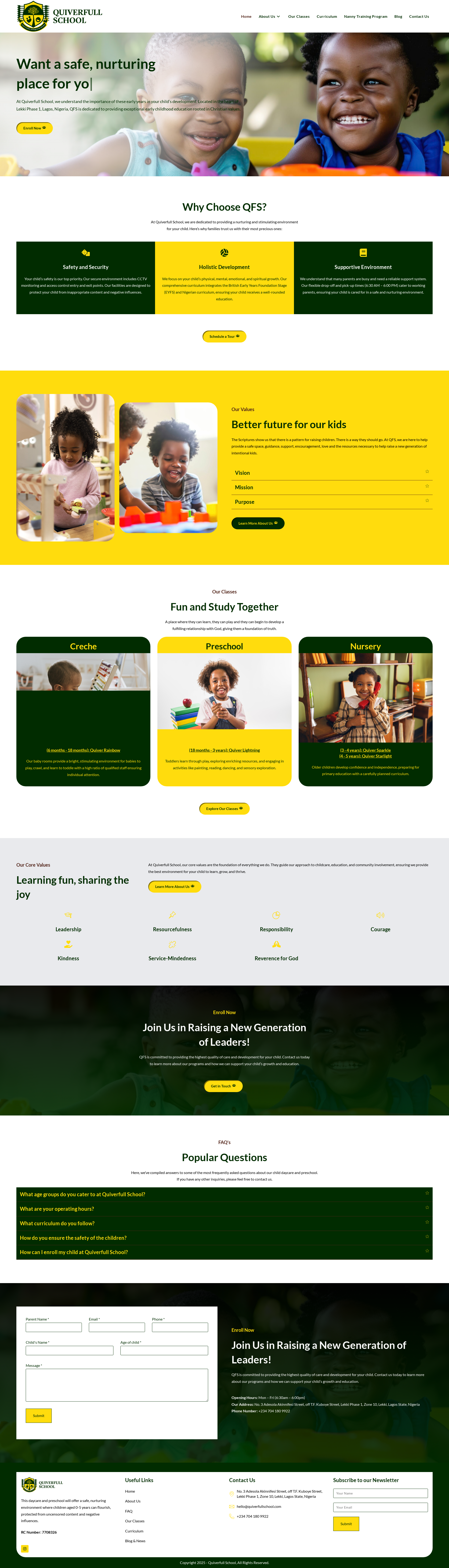 Quiverfull School elementor ui wordpress