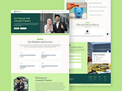 Islamic Micro Finance Website branding graphic design ui