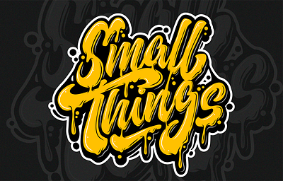 Small Things Lettering branding clothing design graphic design hand lettering illustration lettering logo vector