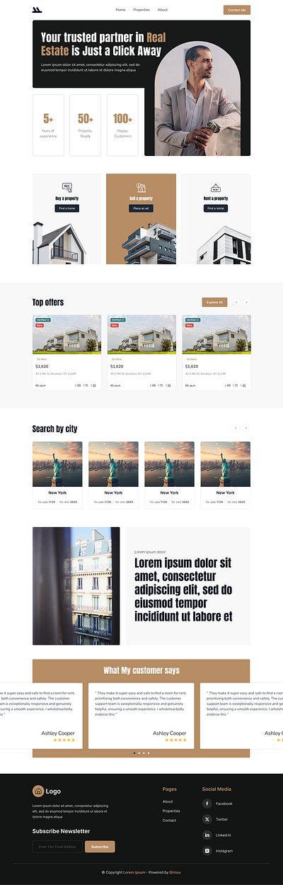 Real Estate Agent ui