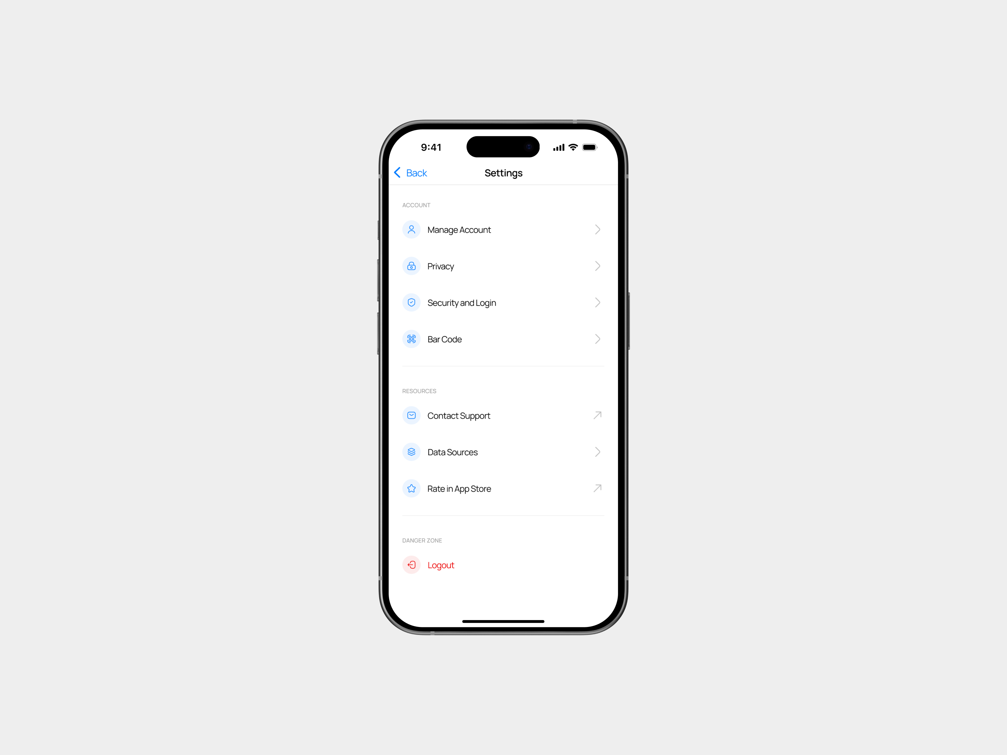 Settings page daily ui design mobile settings ui