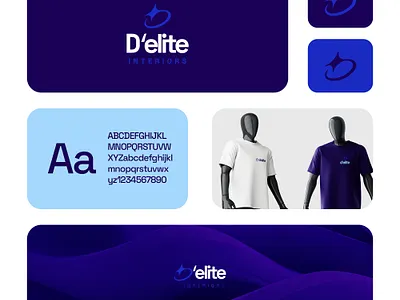 D'elite Interior - Branding brand branding design flyer graphic design illustration logo ui ux vector