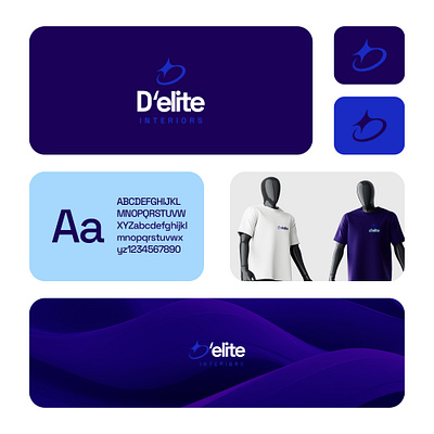 D'elite Interior - Branding brand branding design flyer graphic design illustration logo ui ux vector