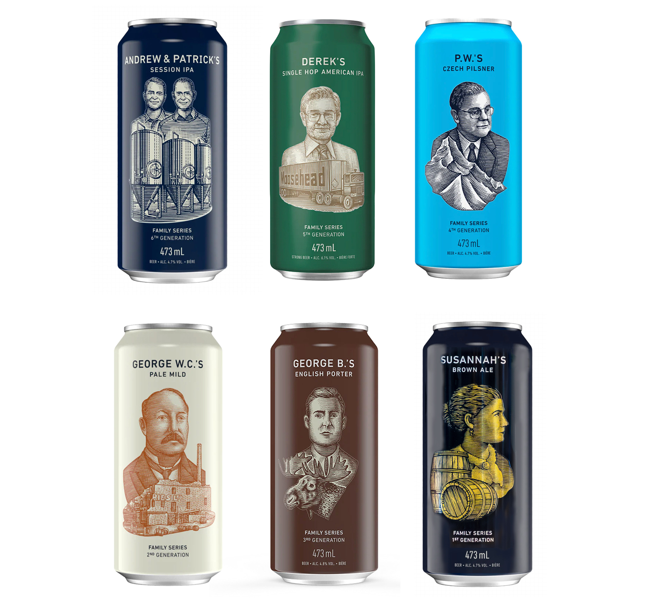 Moosehead Small Batch Illustrated by Steven Noble artwork beer branding design drawing engraving etching illustration line art moosehead beer pen and ink portrait scratchboard steven noble vintage woodcut