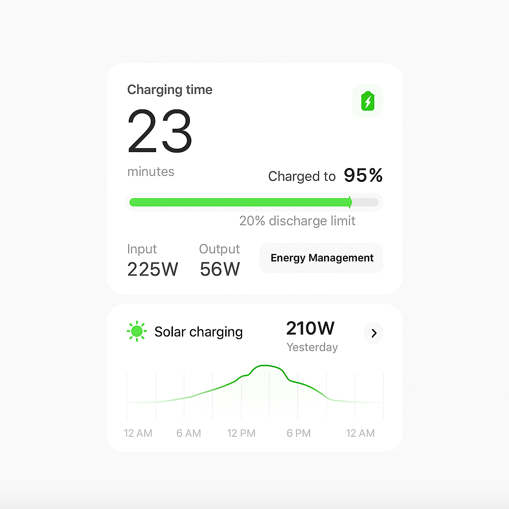 🔋 Smart interface for energy management animation app battery branding clean design enegry graphic design illustration interface logo mobile motion graphics solar ui ux web