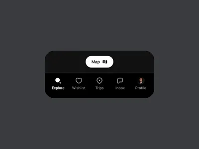 Tab Bar | ◑ Dark mode 123done clean figma icon set icons menu minimalism tab bar ui