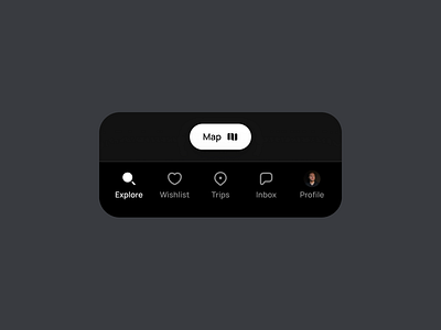 Tab Bar | ◑ Dark mode 123done clean figma icon set icons menu minimalism tab bar ui