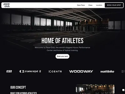 Pace Club - Hyrox Website app athletes athletess fitness gym home hyrox video website