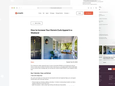 Blog Detail Page with Reading Layout agent apartment buy dashboard details explore filter home housing inquiry listing location map neighborhood pricing property realestate rent search viewing