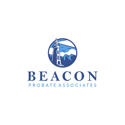 Lighthouse-Inspired Logo for Beacon Probate Associates – Trust, design presentation