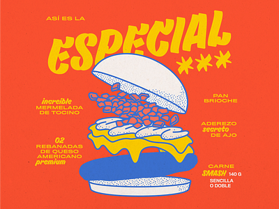 Chubbies - Illustrated menu burger chubbies cookie design fast food fries graphic design hamburger illustration menu social media sweets vector