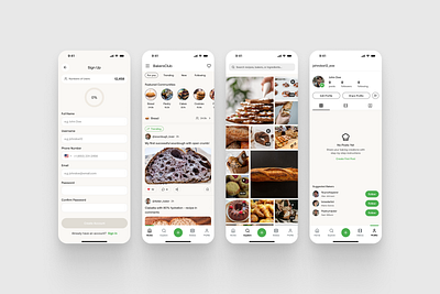 BakersClub App Concept branding clean design figma illustration logo minimal ui web website