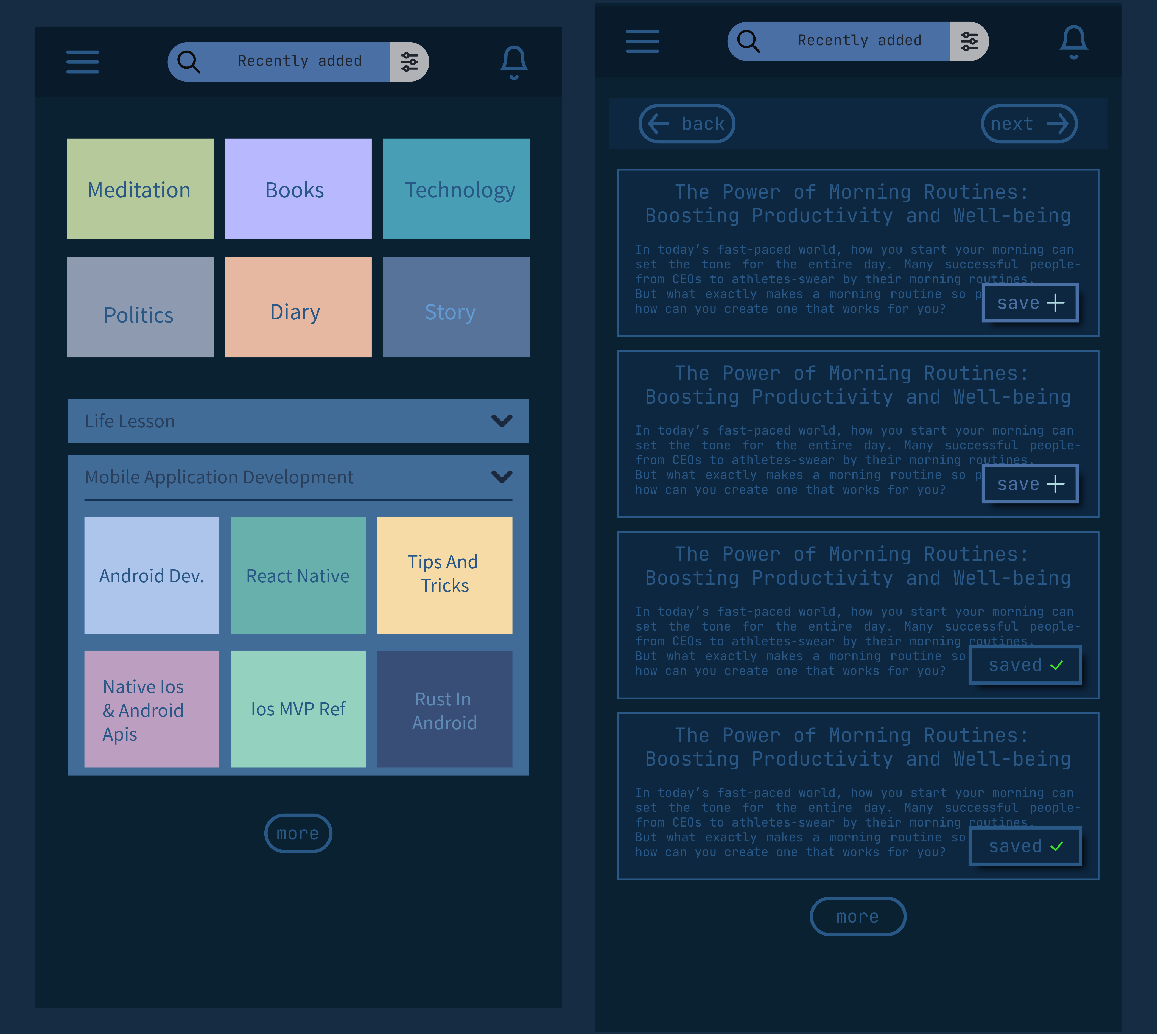 i4z's blogz blog mobile mockup