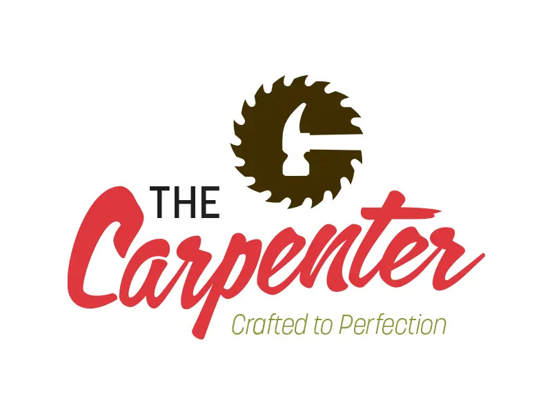 Example of The Carpenter Logo design and brand development project.