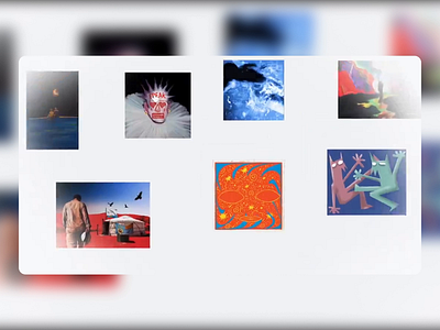 Digital Gallery Identity Showcase artist platform artistic identity bold visuals clean design creative display creative platform curated content curated feed design collection digital gallery featured artwork identity design minimal layout modern interface portfolio screen sleek interface visual identity visual showcase
