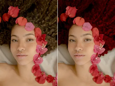 "Digital Beauty: Hair Color Change in Adobe Photoshop" adobe photoshop before after dm to order graphic design photoshop editing