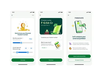 Financial Freedom App! 3d animation branding creative interface design dribbbleshots. dribble portfolio graphic design illustration logo motion graphics ui