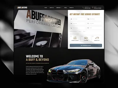 A Buff & Beyond Website cars redesign ui webdesign website